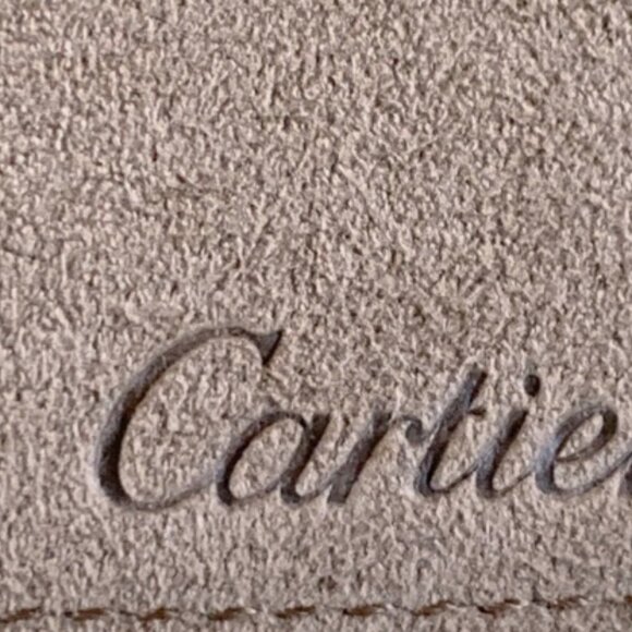 Cartier Jewelry Travel Pouch Carry Case Beige Suede .VIP Gift Item - Picture 4 of 11